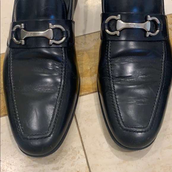 Salvatore ferragamo leather loafers